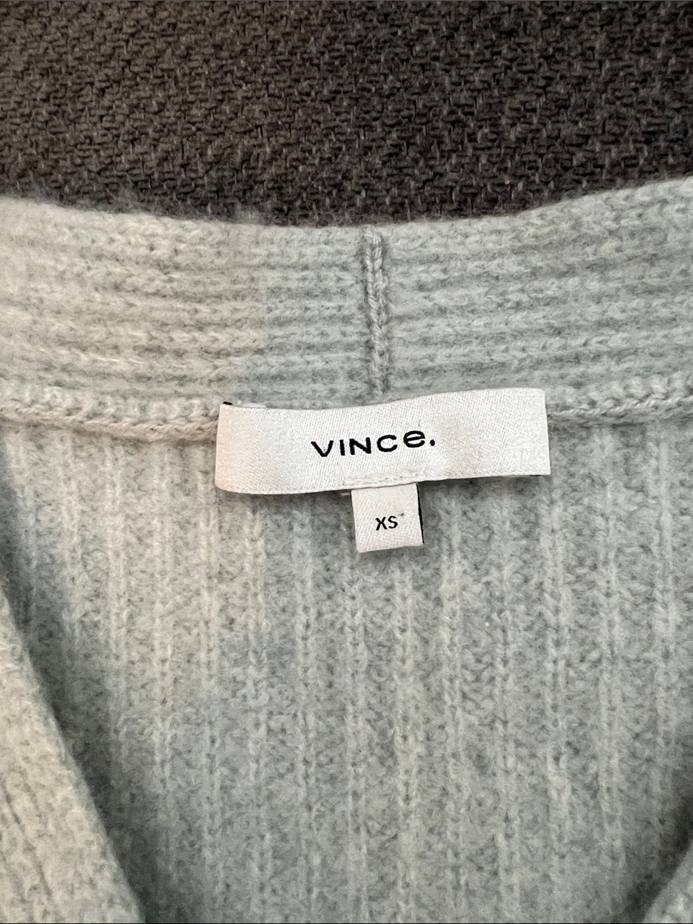 V-Neck Ribbed Women's Sweater in Light Mint - Picture 2 of 5